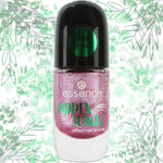 ESSENCE GEL NAIL POLISH Pink Glimmer Hidden Jungle Edition Long Lasting Formula