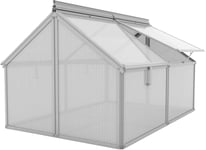 Serre Potagère En Polycarbonate 4 Mm Et Aluminium Gaia Jumbo