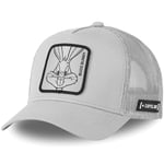 Cartoon kanin anka baseball keps anime sommar mesh keps amerikansk trucker hatt solskydd Grå Kanin