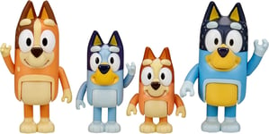 Bluey and Family: Bingo, Bandit and Chilli 4 Figure pack Articulated Character