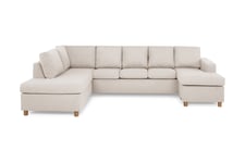 Scandinavian Choice Crazy U-soffa XXL Divan Höger - Beige Grå,Beige Tyg