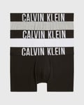 Calvin Klein Intense Power Mens Trunk 3 Pack - Black/Dark Grey - Size Large