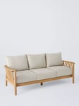 John Lewis Boardwalk 3-Seater Garden Sofa, FSC-Certified (Acacia Wood), Natural