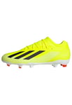 adidas Mixte X Crazyfast.3 Chaussures de Football, Team Solar Yellow 2/Core Black/FTWR White, 48 2/3 EU