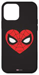 Coque pour iPhone 12 mini Marvel Spider-Man Masque cœur classique Saint-Valentin