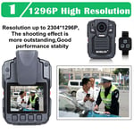 BOBLOV HD66-02 64GB HD 1296P Mini Camcorder Security Body Camera Night Vision Video Recorder Remote control version (64G)