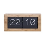 Karlsson Clock, Steel frame, glass, Bamboo, 37 x 17,5 x 9 cm