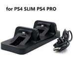 Stand Holder For Sony PlayStation 4 For PS4 Dual Charger Dock USB Charge