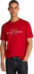 Tommy Hilfiger BIG RWB Hilfiger Tee MW0MW37448 T-Shirt S/S, Red (Medium Red), 3XL Homme