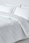 Homescapes Egyptian Cotton Duvet Cover with Pillowcase, 200 TC white Unisex