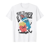 Meant to Be Together Cute Retro Kawaii Cartoon Food Couple T-Shirt