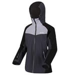 Regatta Veste Technique Réfléchissante et protectrice Oklahoma V Imperméable et Respirante avec Capuche détachable Jackets Waterproof Shell Femme Seal Grey/Dapple FR: L (Taille Fabricant: 16)