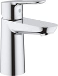 GROHE BauEdge - Smooth Body Single-Lever Basin Mixer Tap (1-Hole Installation, 