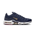 Nike Air Max Plus FFF UK 6 EUR 39 Midnight Navy Metallic Gold FB3350 400