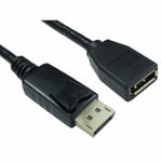 3m DisplayPort DP Extension Cable Monitor Lead Male to Female Display Port