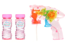 Bubbelpistol med LED-ljus - Rosa