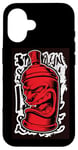 Coque pour iPhone 16 Y2K Bombe de peinture en spray pour graffiti rétro Street Art Old Skool