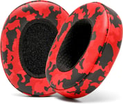 Skullcandy Crusher/Evo/Hesh 3 Coussinets pour Casque Extra épais par Wicked Cushions | Amélioration de la durabilité, de l'épaisseur, du Confort et de l'isolation phonique | Camo Rouge