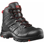 Chaussures de sécurité Haix Black Eagle Safety 54 Mid, noir/rouge, pointure 42 - Noir