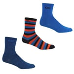 Regatta Childrens/Kids Outdoor Boot Socks Set (Pack of 3) - 13 UK Child-2 UK