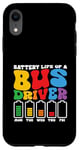 Coque pour iPhone XR Batterie drôle de conducteur de bus scolaire, bus public, bus