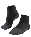 FALKE Men's TK2 Explore Short M SSO Wool Thick Anti-Blister 1 Pair Hiking Socks, Grey (Asphalt Melange 3180), 11-12.5