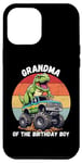 Coque pour iPhone 14 Pro Max Funny T Rex Grandma Anniversaire Garçon Dinosaure Fête Motif Dinosaure