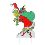 Jultomte Grinch Kommer Flat LED-belysning Grön Monster Jul Halloween Utomhus Trädgård Gräsmatta Dekoration (FMY) C