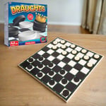 Draughts Board Game Party Family Fun Kids Set Classic Chess Travel