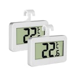 Fridge Thermometer Refrigerator ThermometerINRIGOROUS Pack of 2 LCD Digital