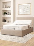 Aspire Garland Natural Linen Adjustable Bed &Amp; Matress - King - Super King