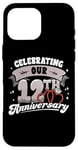 iPhone 16 Pro Max 12th Wedding Anniversary Celebrating 12 Years Matching Gift Case