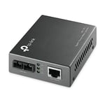 TP-Link Gigabit Single-Mode Media Converter, Complies with IEEE 802.3ab and IEEE 802.3z Extends Fiber Distance Up to 20 km (MC210CS)