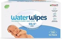 Waterwipes Plastic-Free Original Baby Wipes, 240 Count (4 Packs)