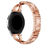 Hama Fit Watch 6910 Smalt länkarmband med glittrande stenar, roséguld