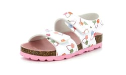 KICKERS SUMMERKRO Sandale, Blanc Cerise, 38 EU