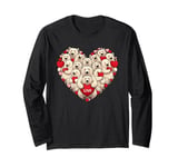 Funny Polar Bear Heart Valentine Polar Bear Womens Mens Kids Long Sleeve T-Shirt