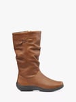 Hotter Derrymore II Leather Mid-Calf Boots, Rich Tan