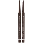 essence Duo Micro Precise Eyebrow Pencil 03 dark brown