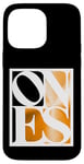 Coque pour iPhone 14 Pro Max Graphique orange « L'un d'eux en détresse », couleur orange