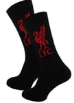 2 Pairs Mens Official Football Socks Liverpool