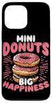 Coque pour iPhone 13 Pro Max Mini beignets, Big Happiness Mini Donuts