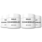 4 x SOLID Nutrition Magnesium, 90 caps