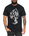 WhyKiki Super Son Goku T-Shirt pour Homme Dragon Master Son Ball Vegeta Turtle Roshi DB, Farbe2:Schwarz;Größe2:XL