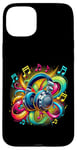 iPhone 15 Plus Urban hip hop headphone retro vintage dj novelty graffiti Case