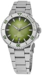 Oris 01 733 7787 4137-07 8 22 04PEB Aquis Taste Of Summer Vihreä/Teräs Ø41.5 mm