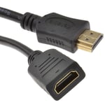 HDMI Extension Cable Male to Female Extender Lead 4K V2.0 - 2 Meter