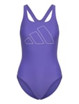 Adidas Performance Big Bars X Back Swimsuit Lila