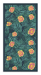 Panorama Tapis du Sol Vinyle Plantes 80x250 cm - Tapis de Cuisine en PVC Linoléum Vinyle - Antidérapant Lavable Ignifuge - Tapis pour Cuisine Bureau Salon - Protection du Sol