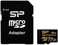 Silicon Power High Endurance V30 64gb Microsd Cl10 Uhs-1 U3 64gb Microsdxc